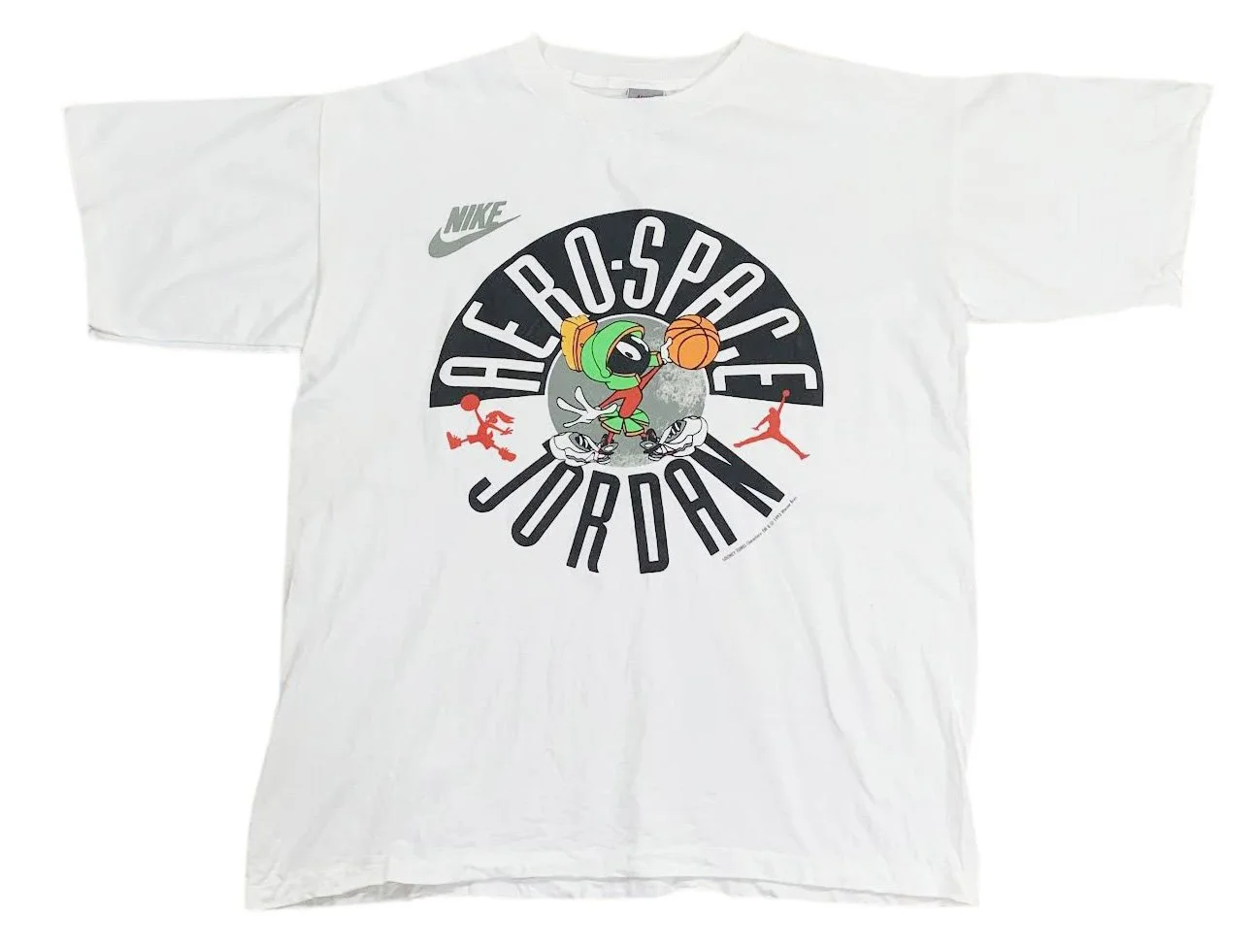 Vintage Nike Air Jordan 8 Aerospace Marvin The Martian T Shirt